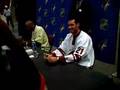 Bill Thomas signing autographs...