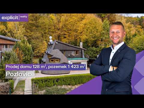 Video Prodej domu 128 m², pozemek 1 423 m², Pozlovice