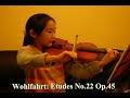 Mazas Op.36  &  Wohlfahrt  Op.45 [練習紀錄]