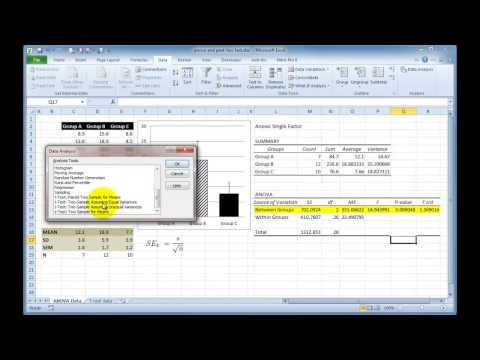 how to perform t test in excel