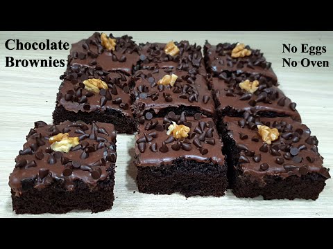 Chocolate Brownies - Without Eggs & Without Oven