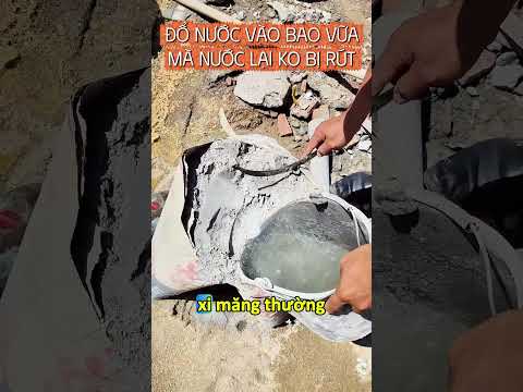 Đổ nước vậy mà nó ko ngấm thì xây cái nhà quá ok, xài 20 - 30 năm ko cần sửa.