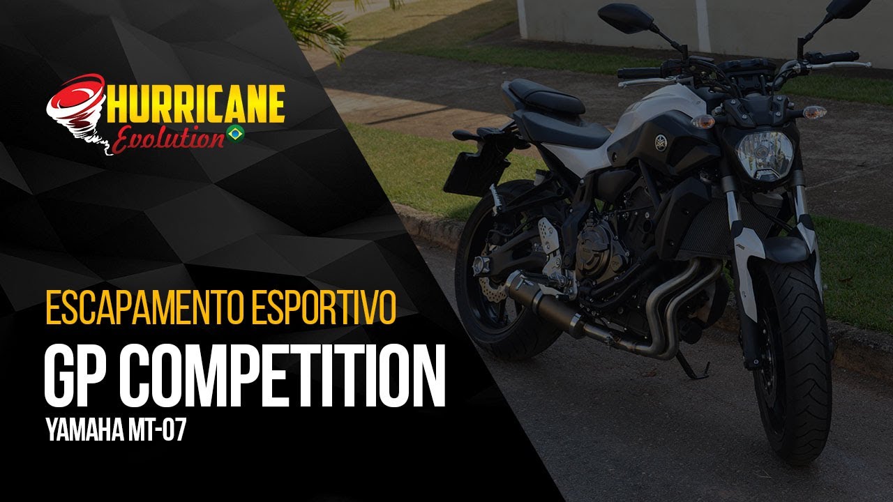 Capa do vídeo  Escapamento GP Competition Full Yamaha MT 07 2014 a 2022