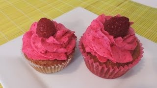 Cupcakes aux framboises
