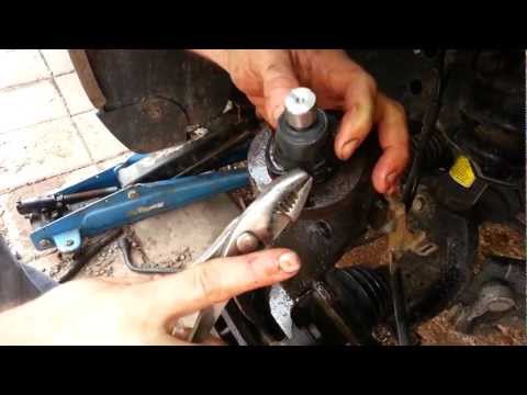 how to replace  upper ball joint on chevy trailblazer