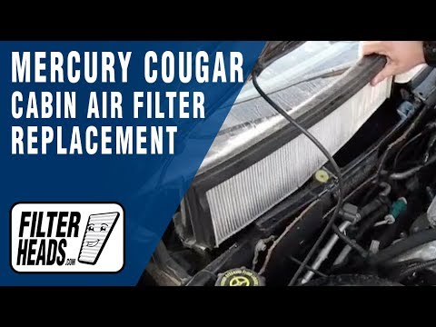 Cabin air filter replacement- Mercury Cougar