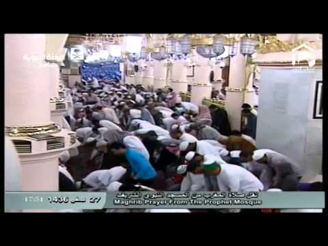 صلاة المغرب المسجد النبوي 1436.02.27ه