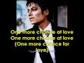 Michael Jackson One More Chance with Lyrics