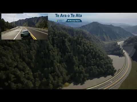 Te Ara o Te Ata - Mt Messenger Bypass animated fly over. September 2025