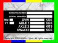 BLANK VIN CHASSIS PLATES FOR SALE REPLACEMENT VEHICLE ID TAG