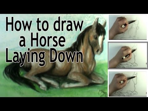 how to draw laying down