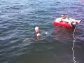 Ironman training swim - Jerry gets dumped
