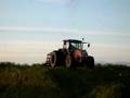 buckraking silage with a t 180 valtra