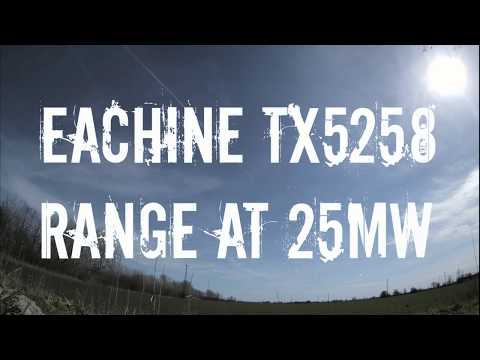 Eachine TX5258 range test at 25mW