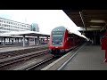 Abfahrt der BR 111 135-0 mit Dostos als RegionalExpress (RE) nach Rheine