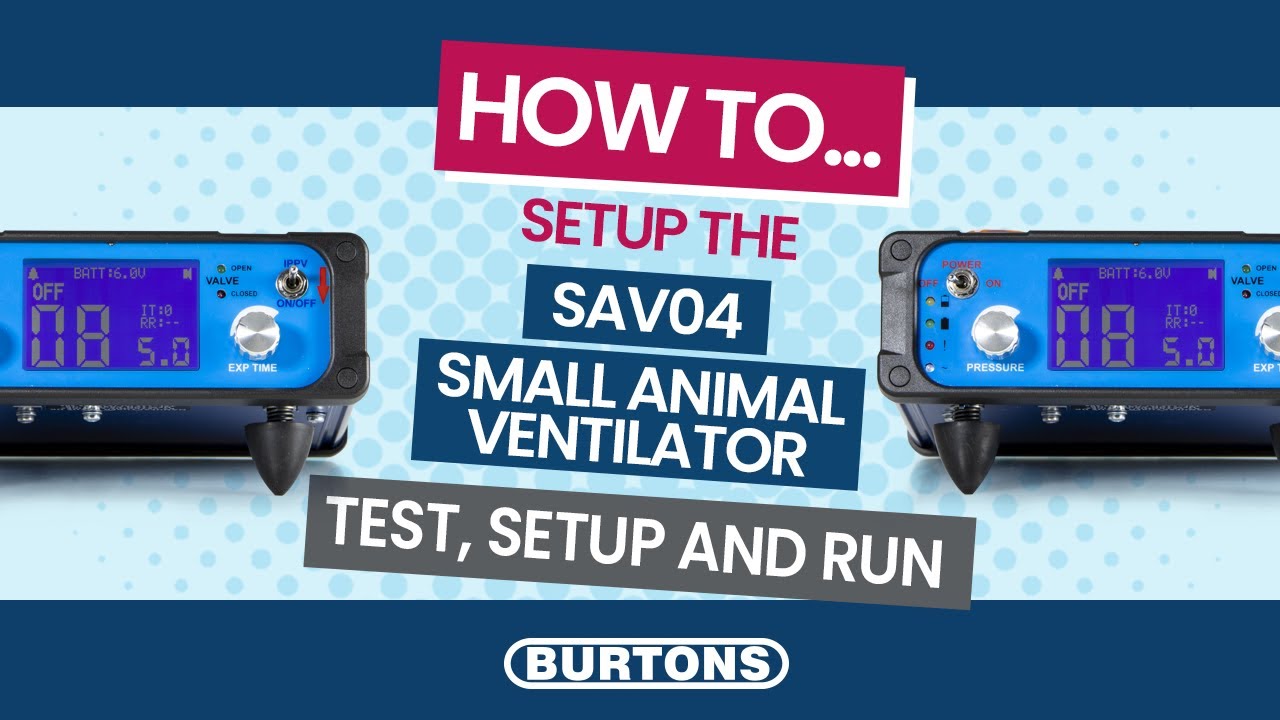 How To Setup The SAV04 Small Animal Ventilator: Test, Setup & Run