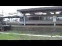 JR豊岡駅を発車する特急はまかぜ