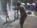 Fun in a fountain.