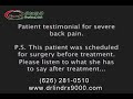 DRX 9000 Patient Testimonial 5