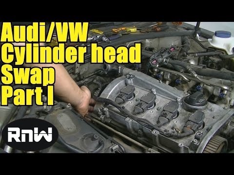 How to Remove and Replace a Cylinder Head – Audi A4 A6 VW Passat Jetta 1.8L Engine Part 1