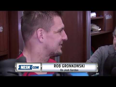 Video: Tom Brady, Rob Gronkowski react to Josh Gordon suspension
