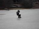 Kiteboarding with Hockeyskates