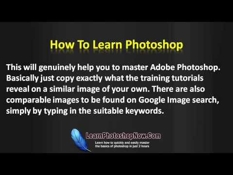 How to learn Photoshop yourself - YouTube