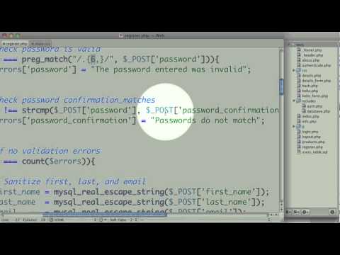 how to provide validation in php