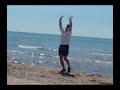 Funny Guy Dancing in South Haven Michigan on the South Beach