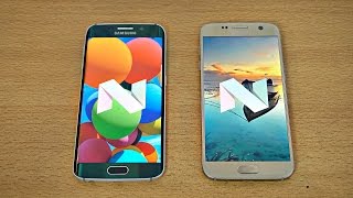 Samsung Galaxy S6 Edge Android 7.0 Nougat vs Galaxy S7 Android 7.0 Nougat - Speed Test! (4K)