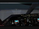PMDG 747 landing bad weather