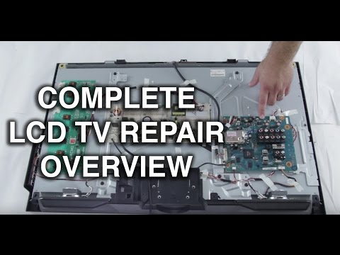 LCD TV Repair Tutorial – LCD TV Parts Overview, Common Symptoms & Solutions – How to Fix LCD TVs