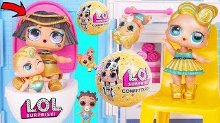 Pharaoh Babe Visits Lil Luxe and Fresh at Barbie House + Play with LOL Surprise Boy
