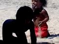 Erick na praia