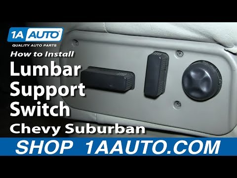 How To Install Replace Lumbar Support Switch 2000-02 Chevy Suburban