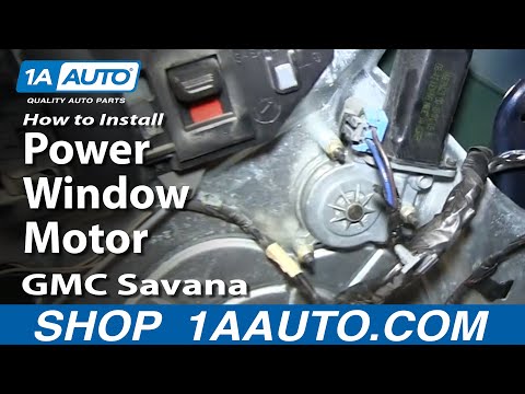 How To Install Replace Power Window Motor GMC Savana Chevy Express