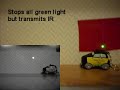 Infrared radiation from 5mW 532nm green dpss laser pointer