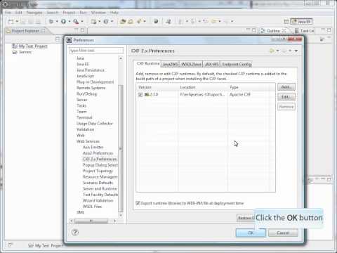 how to set cxf home in eclipse