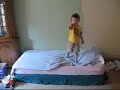 Kid Chasing a Laser Pointer - Funnier than a CAT!