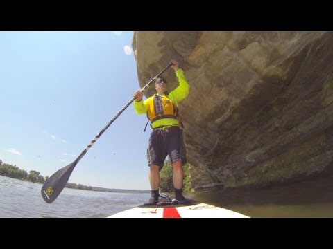 Stand Up Paddle Illinois River, Starved Rock State Park, Ottawa Illinois.