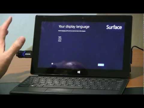 how to recover surface rt from usb