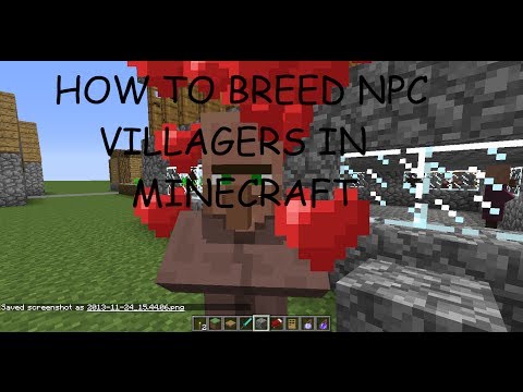 how to villagers breed minecraft