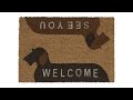 Kokos Fußmatte Welcome - See You