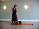 yoga teachers practice arm balancing and partner flying