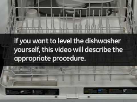 how to level a dishwasher