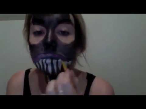 how to face paint spiderman