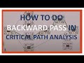 PMP - Critical Path Method / CPM Network Analysis- Doing a Backward Pass - Part B