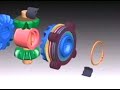 This is a computer animation of the internal components of the Eaton G80 Locking differential offered in GM vehicles.