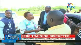Mobs disrupt electoral officials trainings in western Kenya