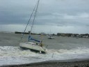 Yachts blown ashore in Skerries Storms Yachts blown ashore in Skerries Storms